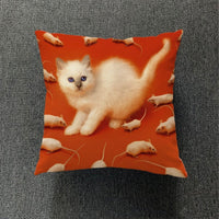 HKM-189459 Nordic-Style Thick Cotton and Linen Pillowcase, 45x45 cm, Versatile Design