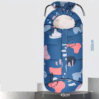 HKM-189651 Cozy Coral Fleece Newborn Quilt with Two-Way Zipper for Winter Warmth