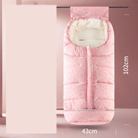 HKM-189651 Cozy Coral Fleece Newborn Quilt with Two-Way Zipper for Winter Warmth