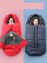 HKM-189651 Cozy Coral Fleece Newborn Quilt with Two-Way Zipper for Winter Warmth