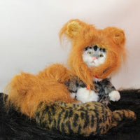 HKM-189651 Lion Mane Wig Costume for Small Dogs and Cats – Festive Headwear for Halloween and Parties