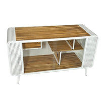 HKM-189651 Spacious Cat House with Tempered Glass Doors for Living Rooms and Dens