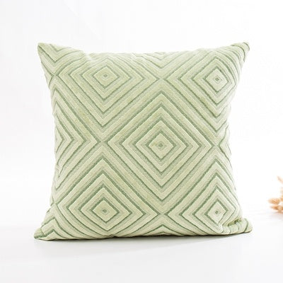HKM-189715 Solid Color Striped Pillowcase in Spandex Material - 45x45cm for Living Room and Bedroom