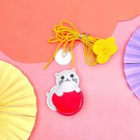 HKM-189843 Interactive Telescopic Cat Toy with Feather and Elastic Rope for Engaging Playtime