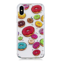 HKM-189907 Cartoon Donut TPU Back Cover Phone Case