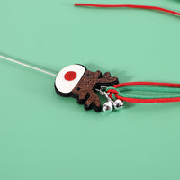 HKM-190291 Christmas Cat Teaser Toy with Interactive Sound and Tassel Bell