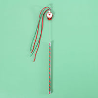HKM-190291 Christmas Cat Teaser Toy with Interactive Sound and Tassel Bell