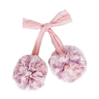 HKM-190355 Yarn Ball Pendant Decorations in Pink White Yellow and Pink White Purple - 11CM Diameter, 1M Length