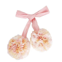 HKM-190355 Yarn Ball Pendant Decorations in Pink White Yellow and Pink White Purple - 11CM Diameter, 1M Length