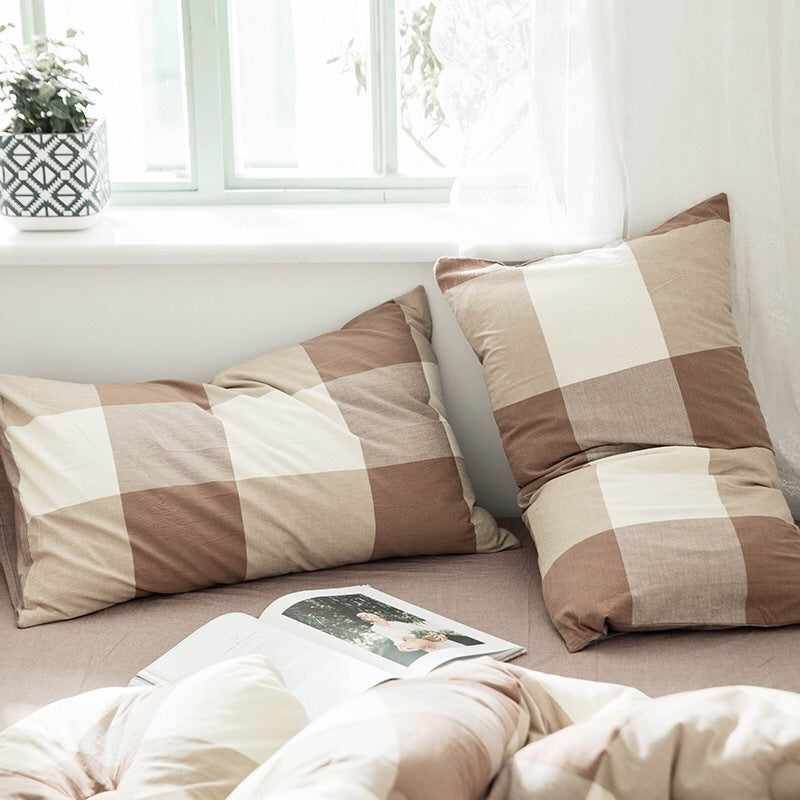 HKM-190483 Japanese Washed Cotton Pillowcase for Standard Pillows - Multiple Colors Available