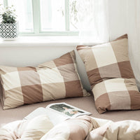 HKM-190483 Japanese Washed Cotton Pillowcase for Standard Pillows - Multiple Colors Available