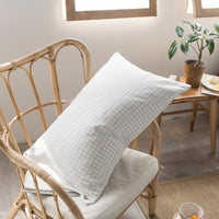 HKM-190483 Japanese Washed Cotton Pillowcase for Standard Pillows - Multiple Colors Available