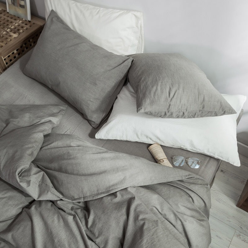 HKM-190483 Japanese Washed Cotton Pillowcase for Standard Pillows - Multiple Colors Available