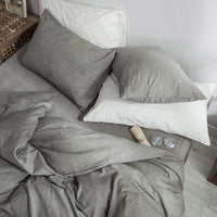 HKM-190483 Japanese Washed Cotton Pillowcase for Standard Pillows - Multiple Colors Available