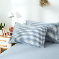 HKM-190483 Japanese Washed Cotton Pillowcase for Standard Pillows - Multiple Colors Available