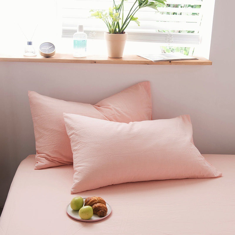 HKM-190483 Japanese Washed Cotton Pillowcase for Standard Pillows - Multiple Colors Available