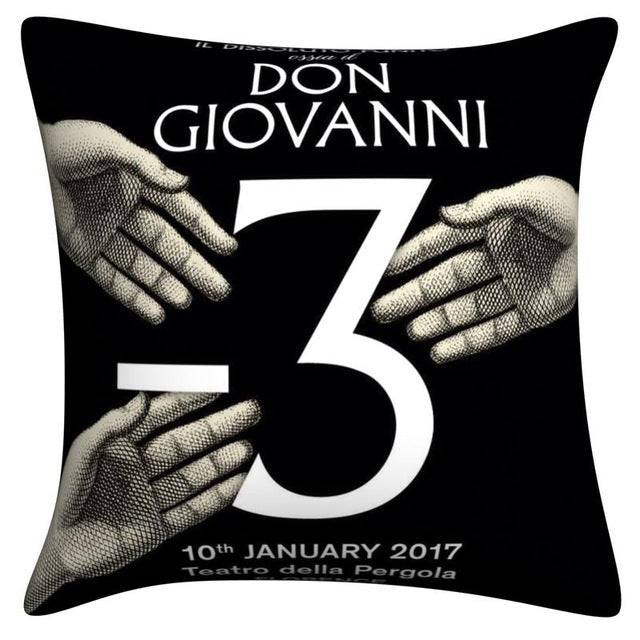 HKM-190483 Modern Linen Pillowcase - Italian Lina Series Decorative Cushion Cover for Art Bedroom and Living Room 45x45cm