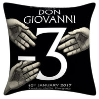 HKM-190483 Modern Linen Pillowcase - Italian Lina Series Decorative Cushion Cover for Art Bedroom and Living Room 45x45cm