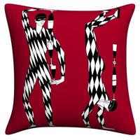 HKM-190483 Modern Linen Pillowcase - Italian Lina Series Decorative Cushion Cover for Art Bedroom and Living Room 45x45cm