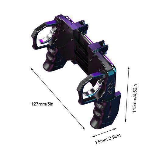 HKM-190675 3-in-1 Mobile Game Controller with Trigger Design for 4-6.5 Inch Smartphones