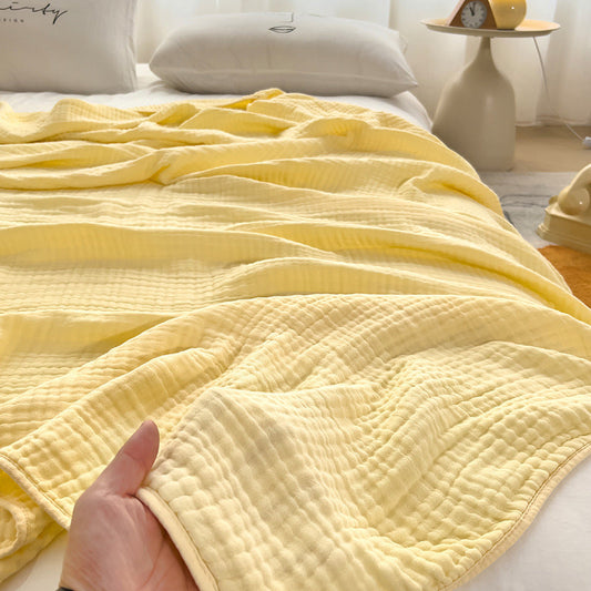 HKM-190803 Soft Cotton Gauze Seersucker Blanket for Kids – Multiple Colors and Sizes Available