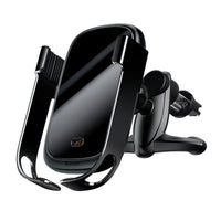 HKM-190867 Intelligent Infrared Gravity-Sensing Car Air Vent Mount with Wireless Charging for Smartphones 4.5-6.5 Inches