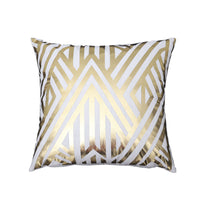 HKM-190931 Geometric Pineapple Pillow Cover in Stripes – Modern Minimalist Design, 45x45cm