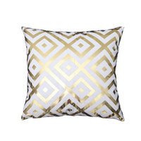 HKM-190931 Geometric Pineapple Pillow Cover in Stripes – Modern Minimalist Design, 45x45cm