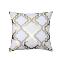 HKM-190931 Geometric Pineapple Pillow Cover in Stripes – Modern Minimalist Design, 45x45cm