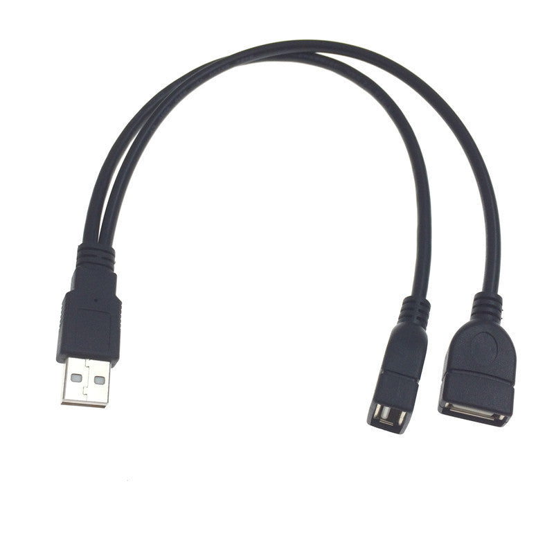 HKM-190995 0.5m USB Data Charging Cable - Black, True 2.0 Compatibility, Copper Core with Shielding