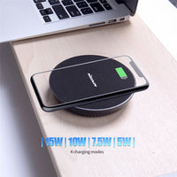 HKM-191059 Wireless Charging Pad Compatible with iPhone XS Max, XR - Fast Charging with Aramid Fiber and Tempered Glass