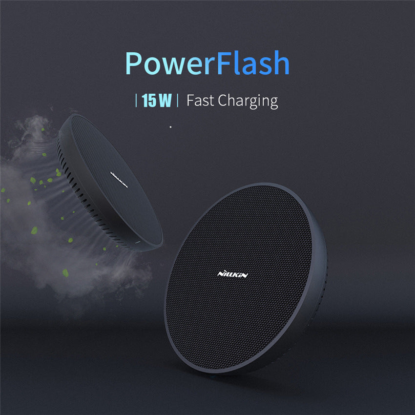 HKM-191059 Wireless Charging Pad Compatible with iPhone XS Max, XR - Fast Charging with Aramid Fiber and Tempered Glass