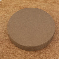 HKM-191123 Embroidered Cotton and Linen Round Cushion Mat, 40cm Diameter, 6cm Thickness