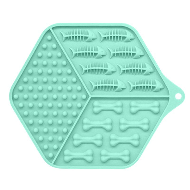 HKM-191315 Silicone Dog Lick Pad for Puppies - Temperature Resistant Silicone Feeding Mat 17.5cm