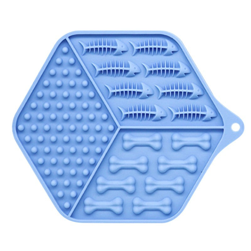 HKM-191315 Silicone Dog Lick Pad for Puppies - Temperature Resistant Silicone Feeding Mat 17.5cm