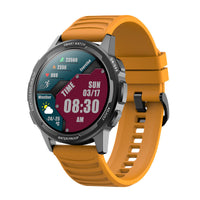 HKM-191315 Touch Screen Heart Rate and Sleep Monitor Pedometer Watch with Silicone Strap and USB Charging