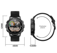 HKM-191315 Touch Screen Heart Rate and Sleep Monitor Pedometer Watch with Silicone Strap and USB Charging