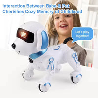 HKM-191379 Interactive Programmable Robot Dog with Lights and Sounds for Kids Ages 5 and Up