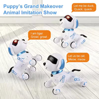 HKM-191379 Interactive Programmable Robot Dog with Lights and Sounds for Kids Ages 5 and Up