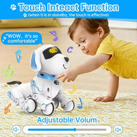 HKM-191379 Interactive Programmable Robot Dog with Lights and Sounds for Kids Ages 5 and Up