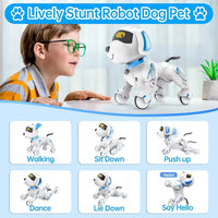 HKM-191379 Interactive Programmable Robot Dog with Lights and Sounds for Kids Ages 5 and Up