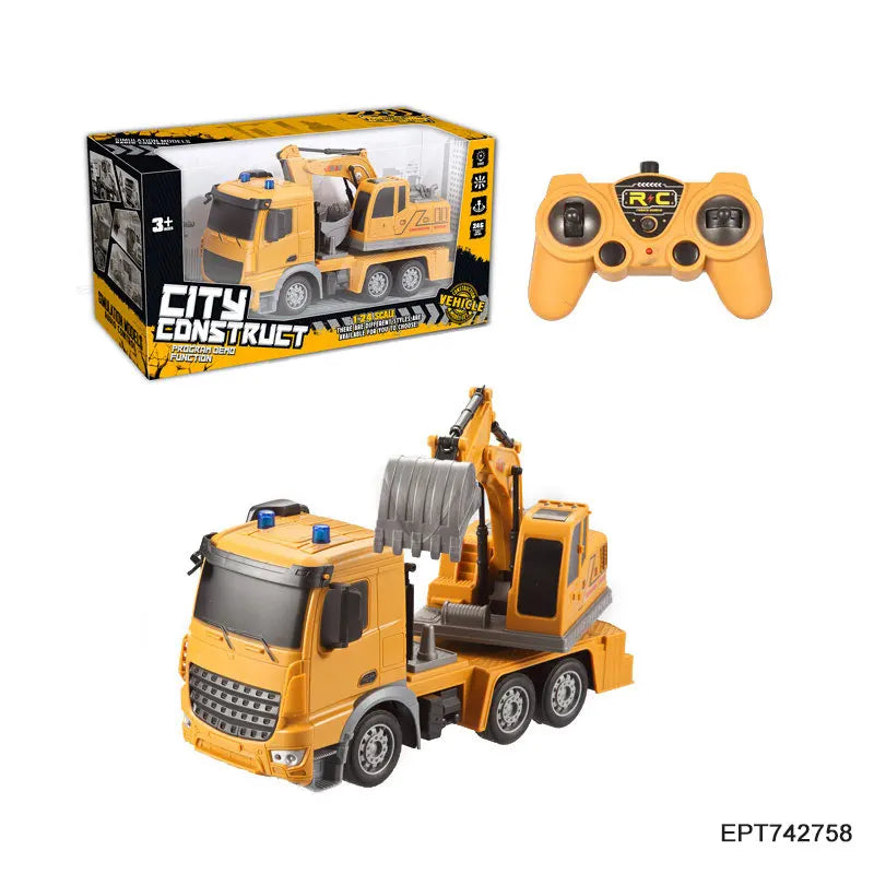 HKM-191443 1:24 Remote Control Truck with Light and USB Charger for Kids 2-4 Years
