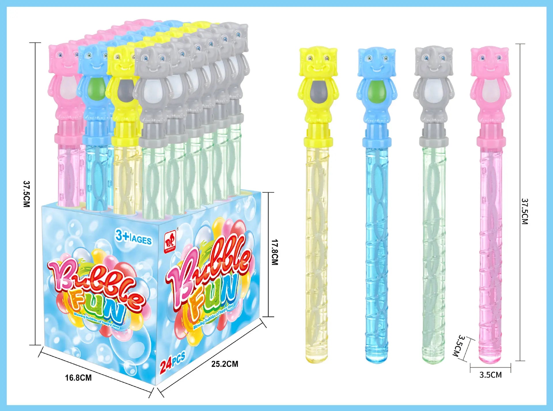 HKM-191635 Cartoon Handheld Mini Bubble Wand for Children - Fun Outdoor Bubble Blowing Toy