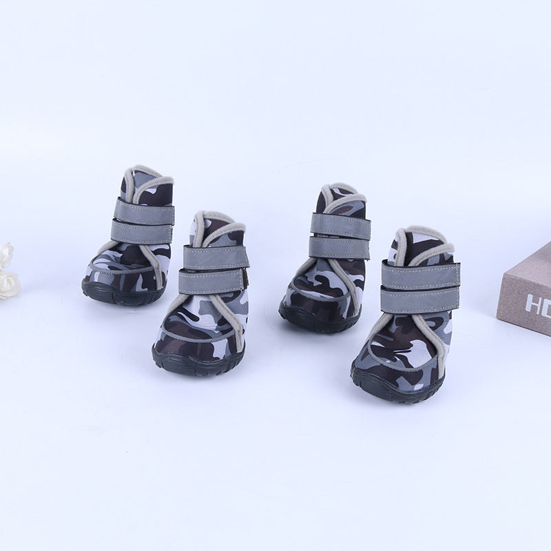 HKM-191635 Cute All-Season Pet Dog Shoes in Various Colors and Comfortable Design