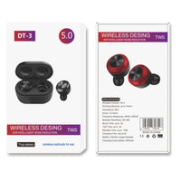 HKM-191699 Wireless Mini Earphones with Charging Case - Bluetooth V5.0, Dual Call, 120-Hour Standby, 3-Hour Music Time