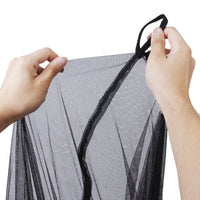 HKM-191763 Large Polyester Mosquito Net for King Size Bed – White or Black Options with Elegant Design