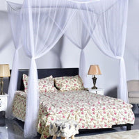 HKM-191763 Large Polyester Mosquito Net for King Size Bed – White or Black Options with Elegant Design