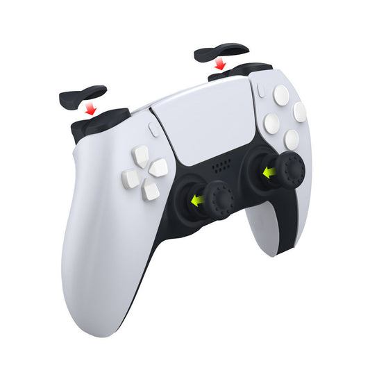 HKM-191827 PS5 Silicone Handle Button and Trigger Cap Set - 8 Pieces for Enhanced Controller Comfort and Protection