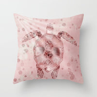 HKM-192019 Nordic Style Metallic Rose Gold Throw Pillow Cover - 45x45 cm, 100% Polyester, Multiple Color Options