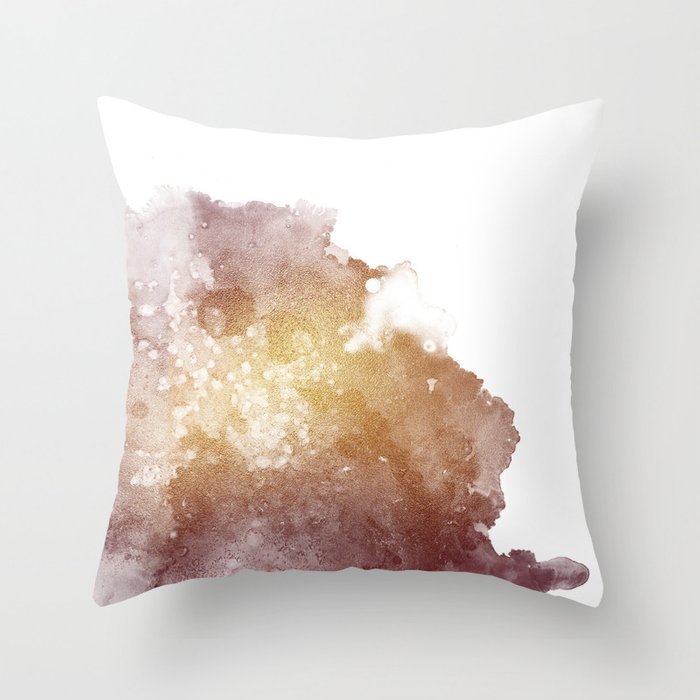 HKM-192019 Nordic Style Metallic Rose Gold Throw Pillow Cover - 45x45 cm, 100% Polyester, Multiple Color Options